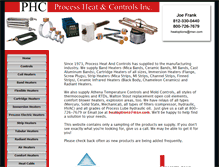 Tablet Screenshot of processheatandcontrols.com